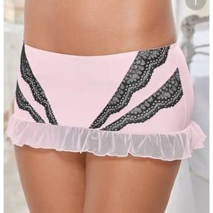 PINK & BLACK SKIRT PANTY